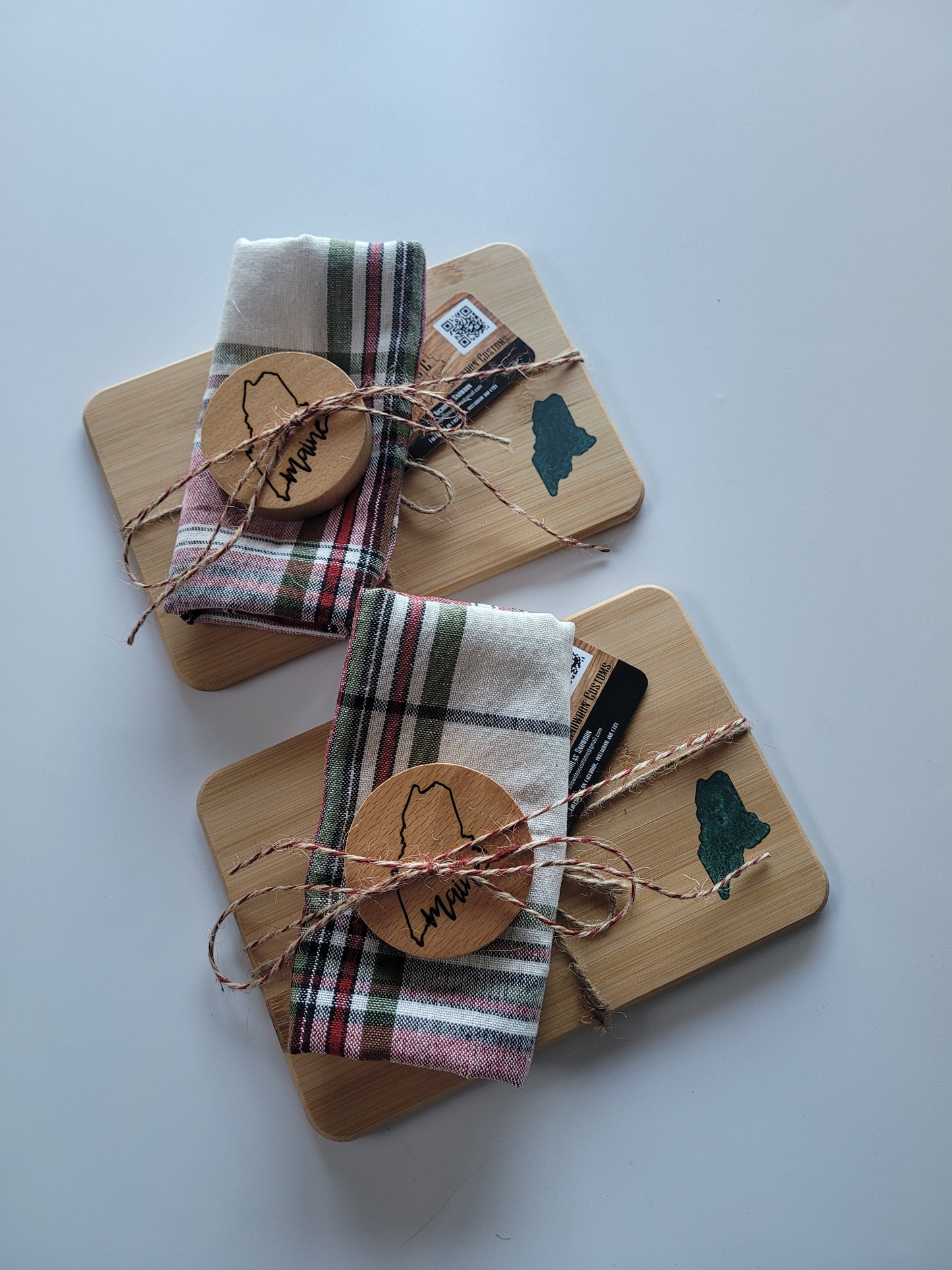 Maine Cutting Board & Magnet Bottle Opener Gift Set
