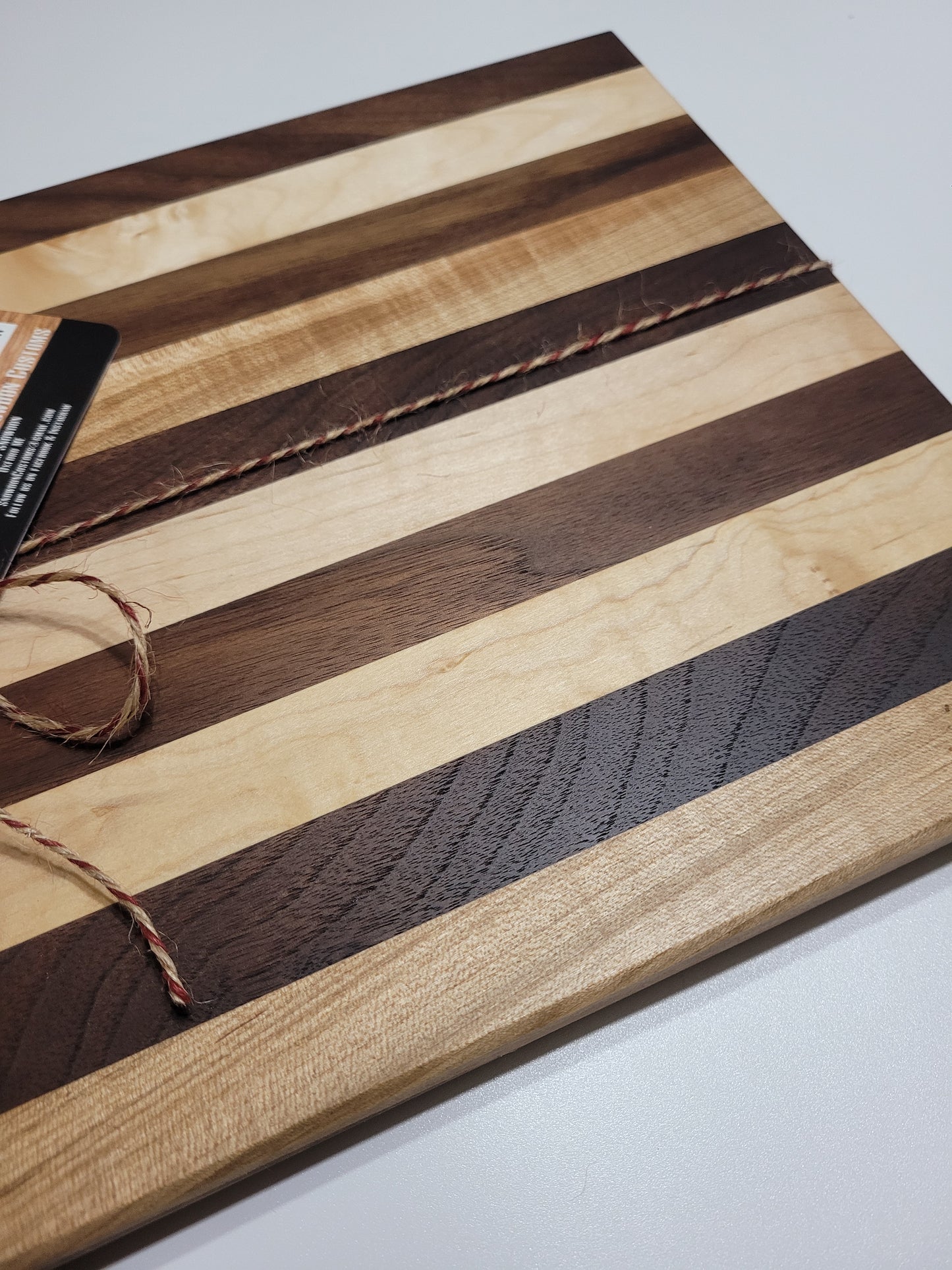 Black Walnut and Maple Striped Cutting Board
