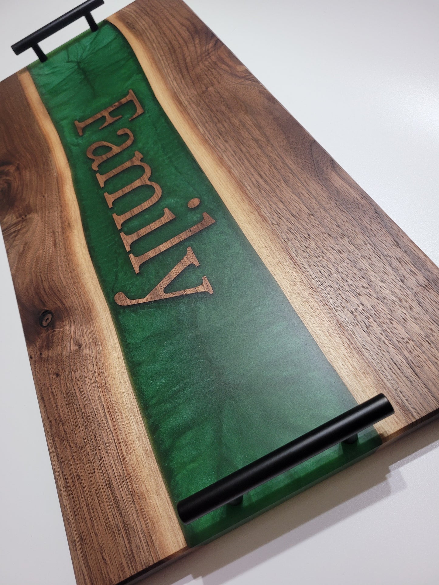 Inlay and Resin Charcuterie Board