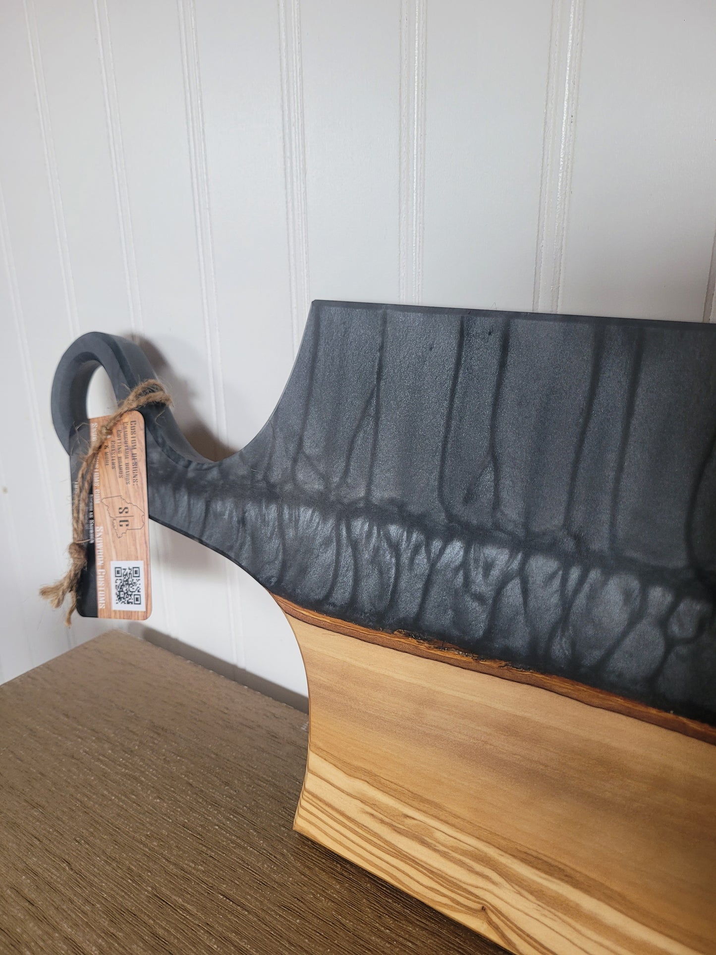 Resin and Wood Paddle Board