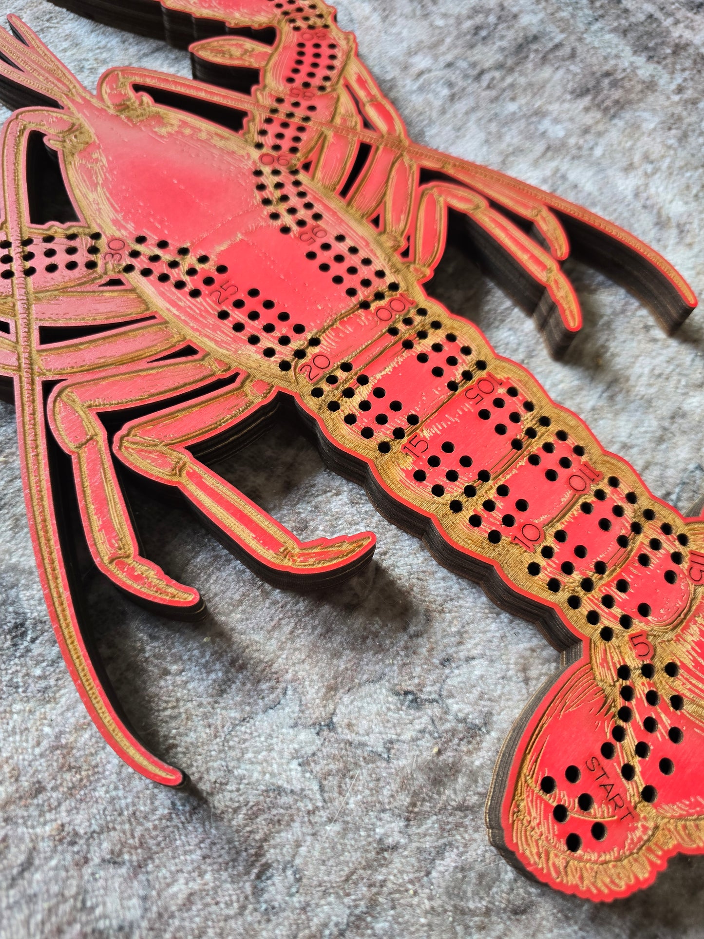 **Lobster π¦ Cribbage Board