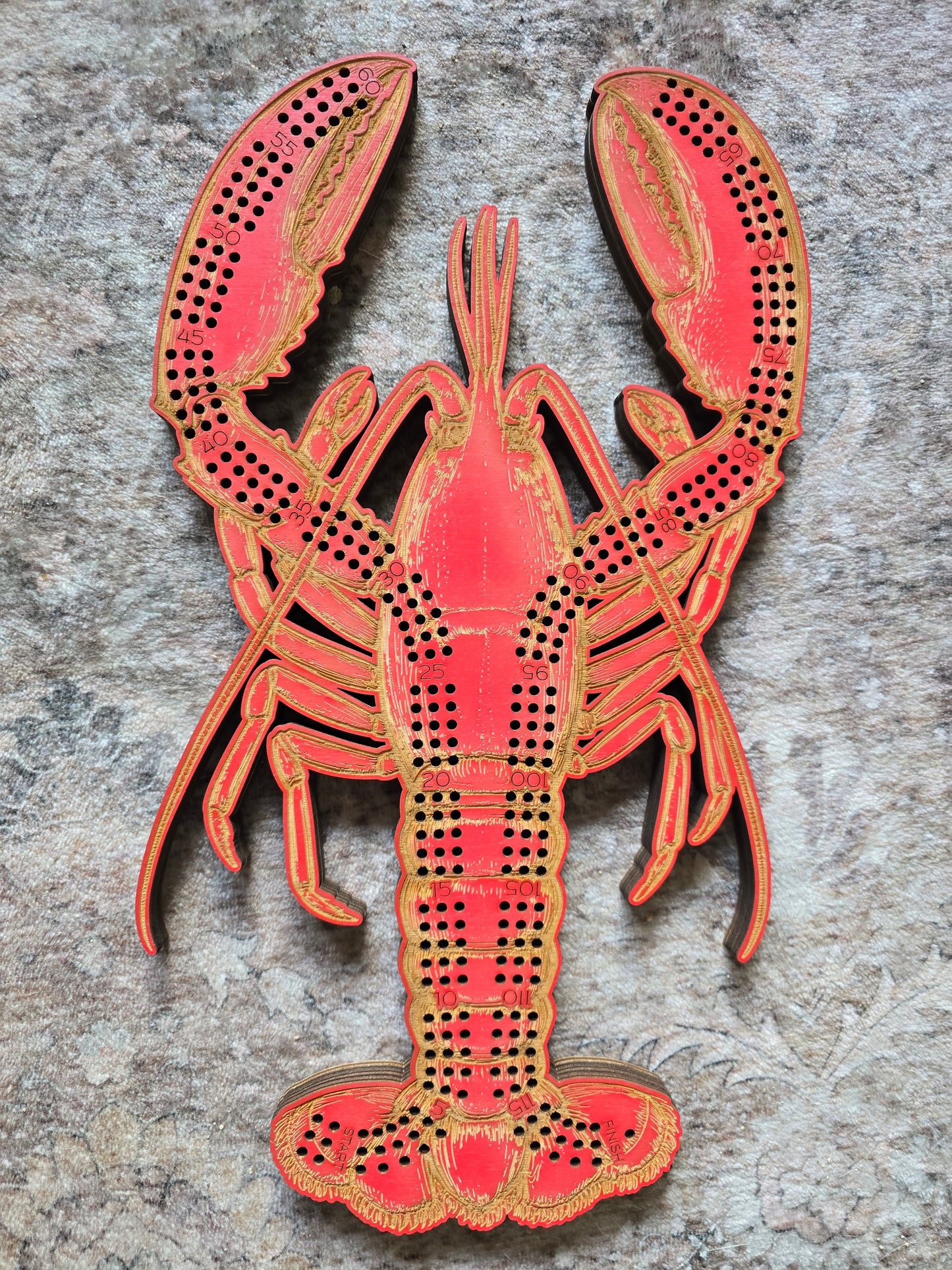 **Lobster π¦ Cribbage Board