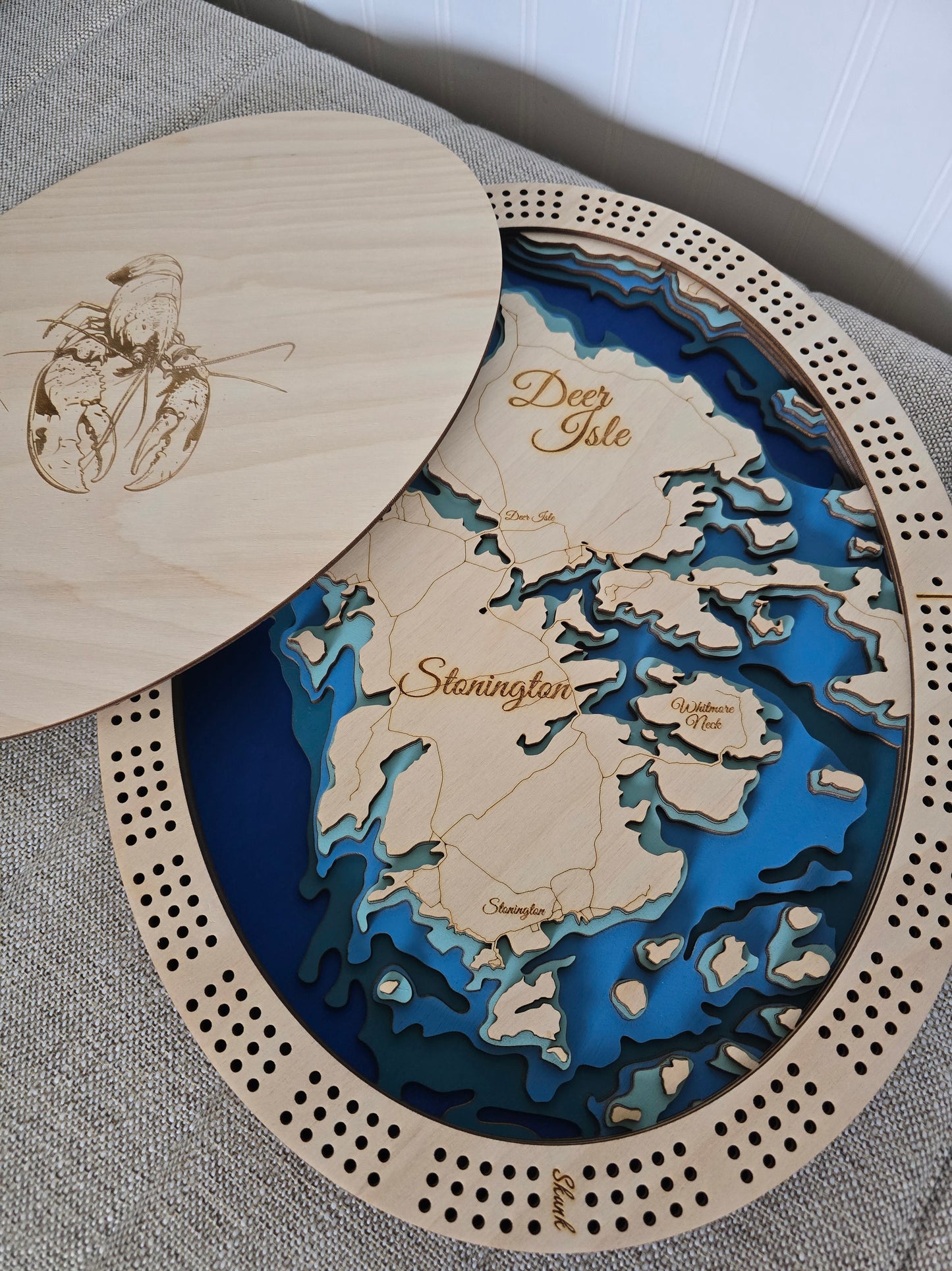 **Lake Cribbage Board