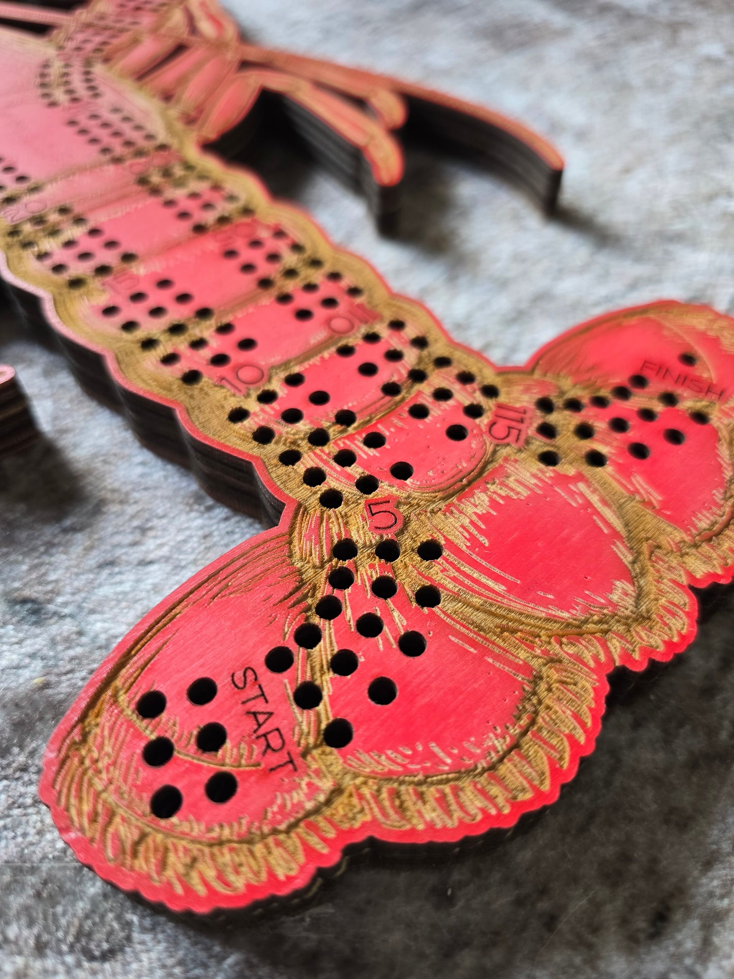 **Lobster π¦ Cribbage Board