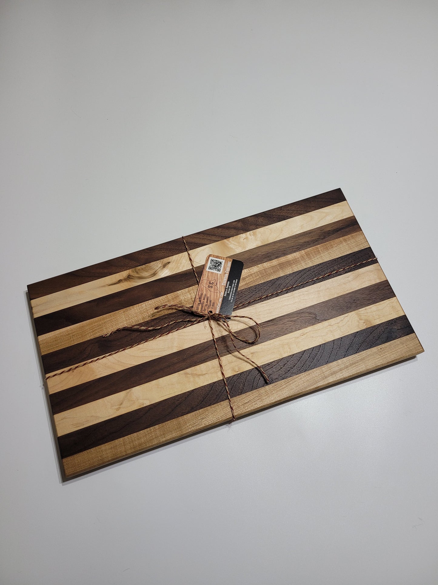 Black Walnut and Maple Striped Cutting Board