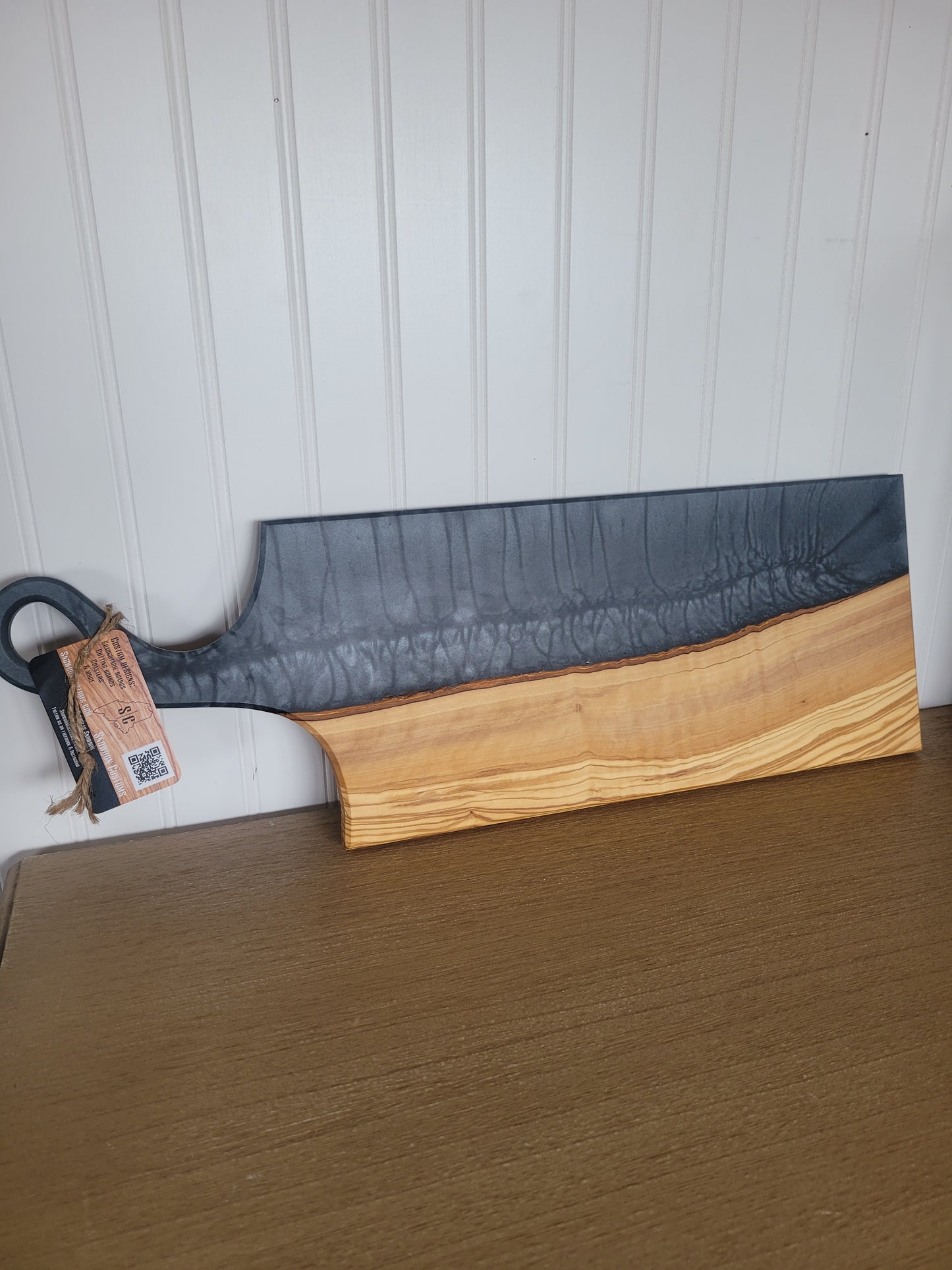 Resin and Wood Paddle Board
