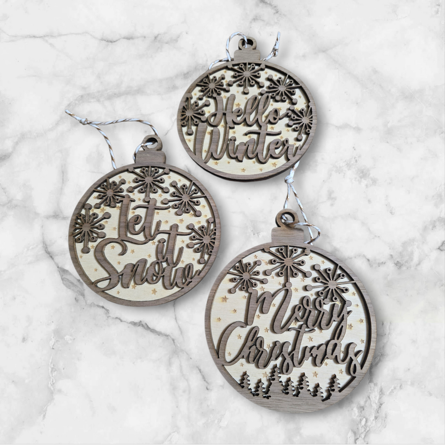 Wooden Christmas Ornaments