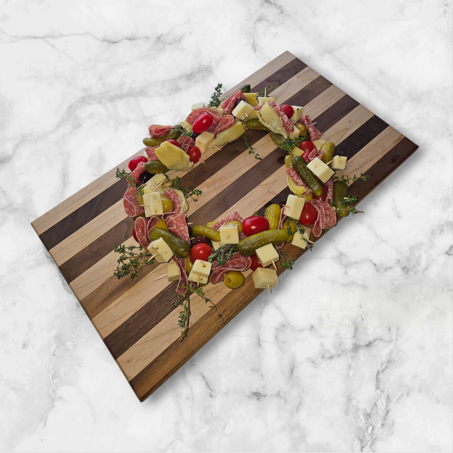 Black Walnut and Maple Striped Cutting Board